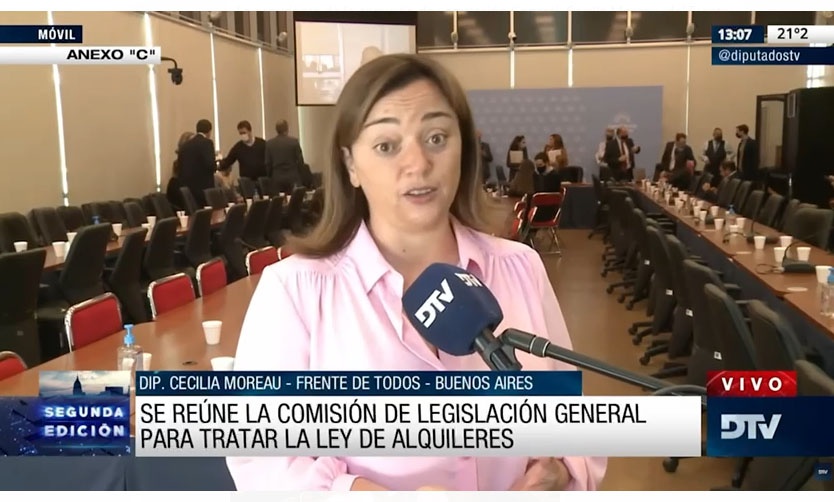 Destaca el debate por la Ley de Alquileres en Diputados