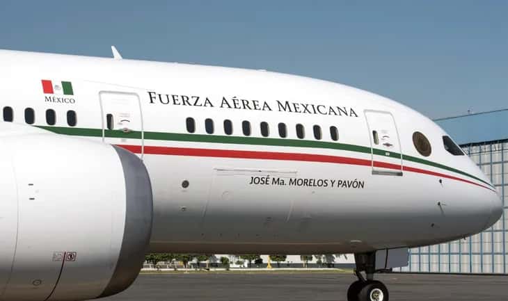 México alquila su avión presidencial para casamientos, cumpleaños y viajes privados