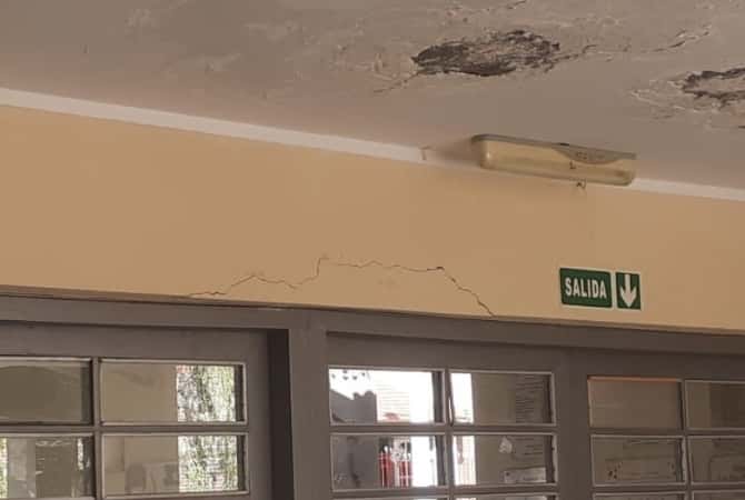 Se reportaron daños por el último sismo en una escuela primaria
