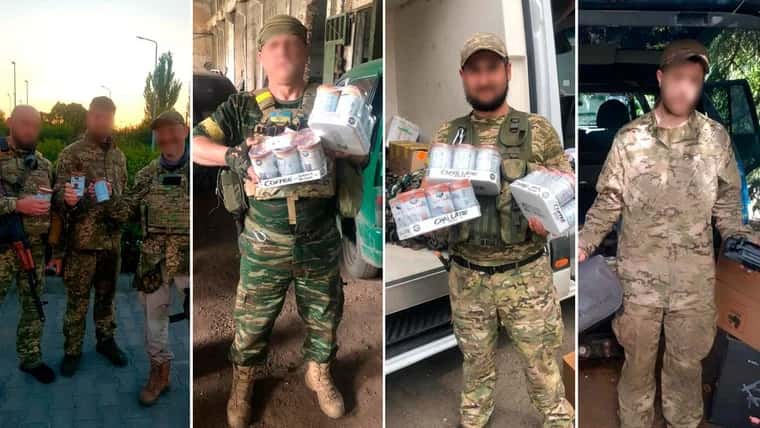 Los soldados ucranianos recibieron la comida argentina
