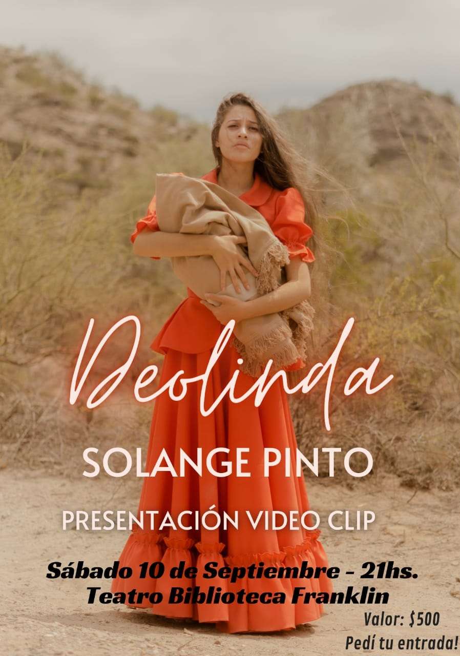 Solange Pinto presentará su nuevo videoclip titulado “Deolinda”