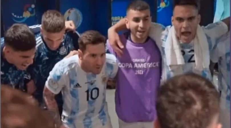 Impactante arenga de Messi antes de ganarle a Brasil en el Maracaná