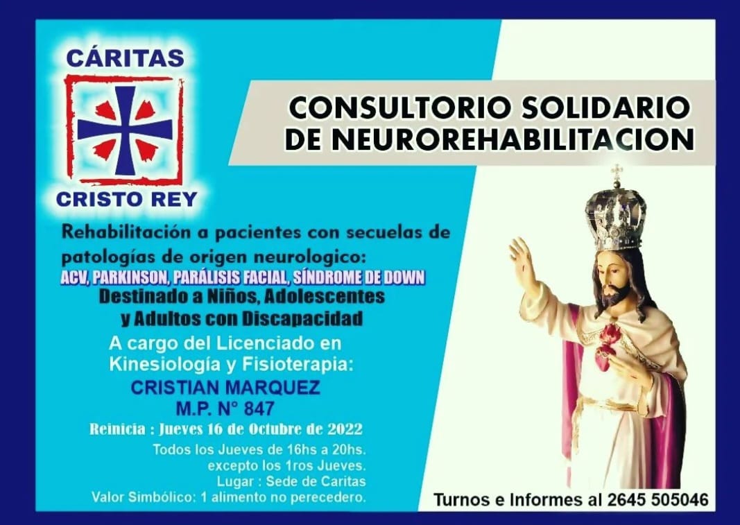 Consultorio solidario de neurorehabilitación.