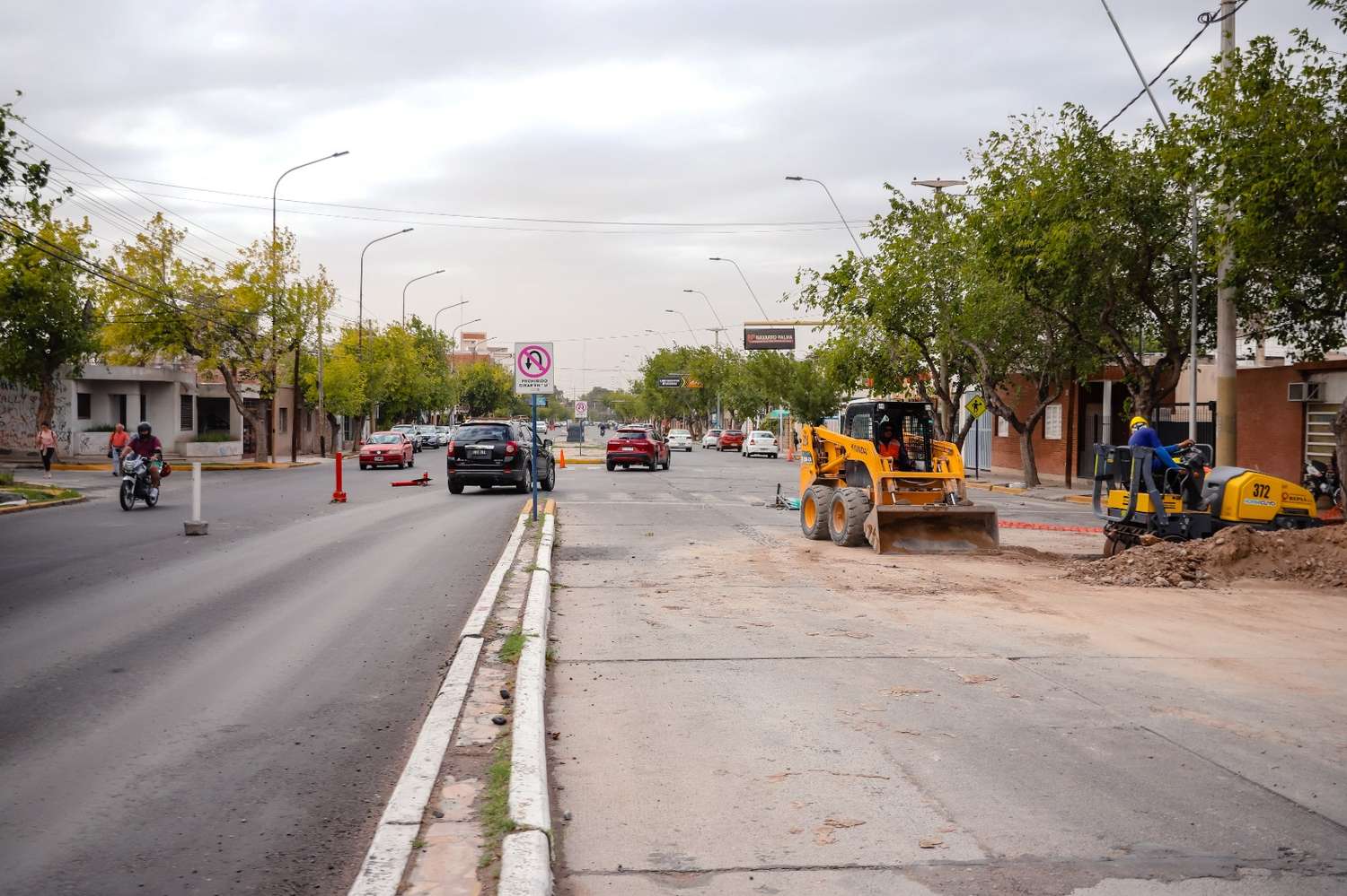 La obra de repavimentación y recuperación de Avenida Córdoba ya muestra importantes avances.