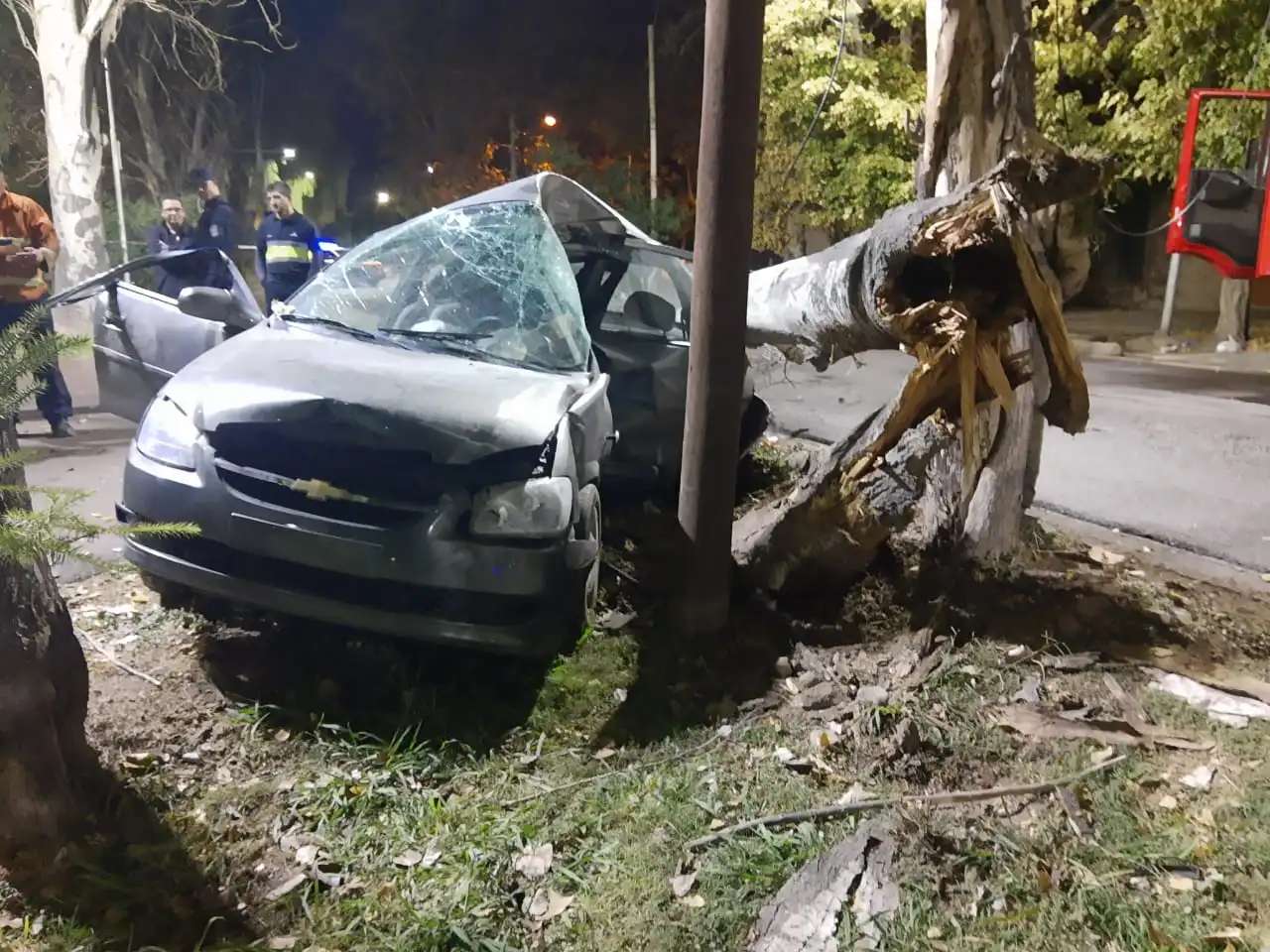 Tragedia en Mendoza: un joven murió al impactar su auto contra un árbol