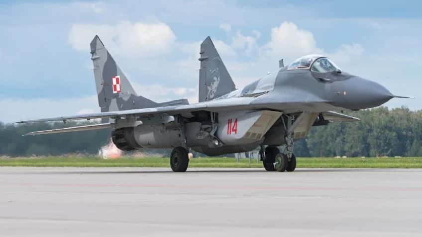 Zelenski solicitó a Eslovaquia que le entregara sus cazas MIG-29 de fabricación rusa.
