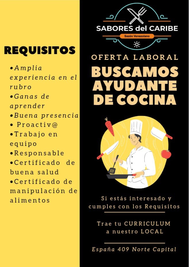 ayudante de cocina